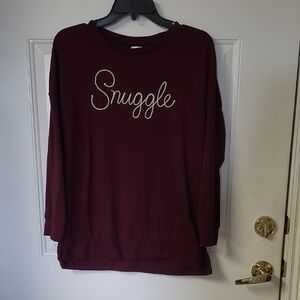 Secret Treasures Deep Burgundy Top